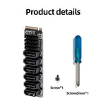 M2 M-EKY PCIE3.0 เป็น SATA6G การ์ดขยายการถ่ายโอน 6 พอร์ต อะแดปเตอร์ขยายฮาร์ดดิสก์, 6 พอร์ต