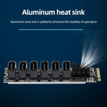 M2 M-EKY PCIE3.0 เป็น SATA6G การ์ดขยายการถ่ายโอน 6 พอร์ต อะแดปเตอร์ขยายฮาร์ดดิสก์, 6 พอร์ต