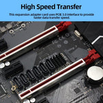 M2 M-EKY PCIE3.0 เป็น SATA6G การ์ดขยายการถ่ายโอน 6 พอร์ต อะแดปเตอร์ขยายฮาร์ดดิสก์, 6 พอร์ต