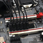 M2 M-EKY PCIE3.0 เป็น SATA6G การ์ดขยายการถ่ายโอน 6 พอร์ต อะแดปเตอร์ขยายฮาร์ดดิสก์, 6 พอร์ต
