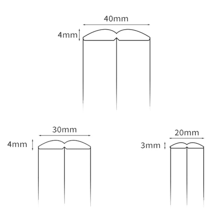 แถบกันกระแทกขอบนิ่มใสสำหรับเฟอร์นิเจอร์ PVC ขนาด 1 ซม. x 1 ม., 1 ซม. x 2 ม., 1.5 ซม. x 1 ม., 1.5 ซม. x 2 ม., 2 ซม. x 1 ม., 2 ซม. x 2 ม.