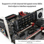 อะแดปเตอร์ขยาย PCI-E X16 เป็น M.2 M-key NVME X4 SSD RAID Array รองรับ 2242/2260/2280/22110, PH44Plus