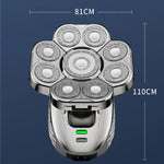 เครื่องโกนหนวด USB หัวมีด 9 ใบอเนกประสงค์ ล้างน้ำได้ทั้งตัว สำหรับผู้ชาย 6 ใน 1