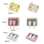 เครื่องทำโยเกิร์ตทอดขนาดเล็กสำหรับใช้ในครัวเรือน เด็ก DIY ถาดน้ำแข็งทอด, สแตนเลสสีเขียว 26x21 ซม., สแตนเลสสีขาว 26x21 ซม., สแตนเลสสีชมพู 22.5x17.5 ซม., สแตนเลสสีขาว 22.5x17.5 ซม., อะลูมิเนียมอัลลอยสีขาว 22.5x17.5 ซม.