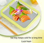 เครื่องทำโยเกิร์ตทอดขนาดเล็กสำหรับใช้ในครัวเรือน เด็ก DIY ถาดน้ำแข็งทอด, สแตนเลสสีเขียว 26x21 ซม., สแตนเลสสีขาว 26x21 ซม., สแตนเลสสีชมพู 22.5x17.5 ซม., สแตนเลสสีขาว 22.5x17.5 ซม., อะลูมิเนียมอัลลอยสีขาว 22.5x17.5 ซม.