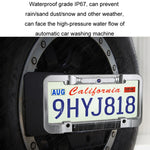 Solar License Plate Frame Wireless Transmission Reversing Camera Display, BC02