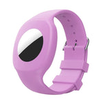 สายรัดนาฬิกาซิลิโคนสำหรับเด็กสำหรับ AirTag รุ่นที่ 2 / AirTag รุ่นที่ 1 พร้อมเคสป้องกัน