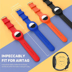 สายรัดนาฬิกาซิลิโคนสำหรับเด็กสำหรับ AirTag รุ่นที่ 2 / AirTag รุ่นที่ 1 พร้อมเคสป้องกัน