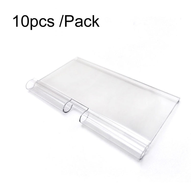 ป้ายราคาสำหรับแสดงสินค้าในซูเปอร์มาร์เก็ต 10 ชิ้น/แพ็ค ขนาด 40 x 60 มม., 40 x 80 มม., 40 x 100 มม.