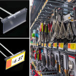 ป้ายราคาสำหรับแสดงสินค้าในซูเปอร์มาร์เก็ต 10 ชิ้น/แพ็ค ขนาด 40 x 60 มม., 40 x 80 มม., 40 x 100 มม.