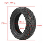 สำหรับ KUGOO M4 TUOVT 80/65-6.5 ยางนอกสเก็ตบอร์ดไฟฟ้าขนาด 10 นิ้วกันระเบิดสูญญากาศ ยางทางหลวง ยางลุยทางวิบาก