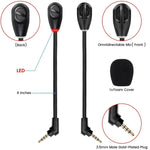 ไมโครโฟนตัดเสียงรบกวนสำหรับหูฟังเล่นเกม Kingston / Flight S / Sky Arrow S พร้อมไฟไมโครโฟน, ZS0215