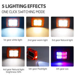 ไฟสปอร์ตไลท์พลังงานแสงอาทิตย์แบบพกพา ไฟฉายฉุกเฉิน 144 หลอด LED