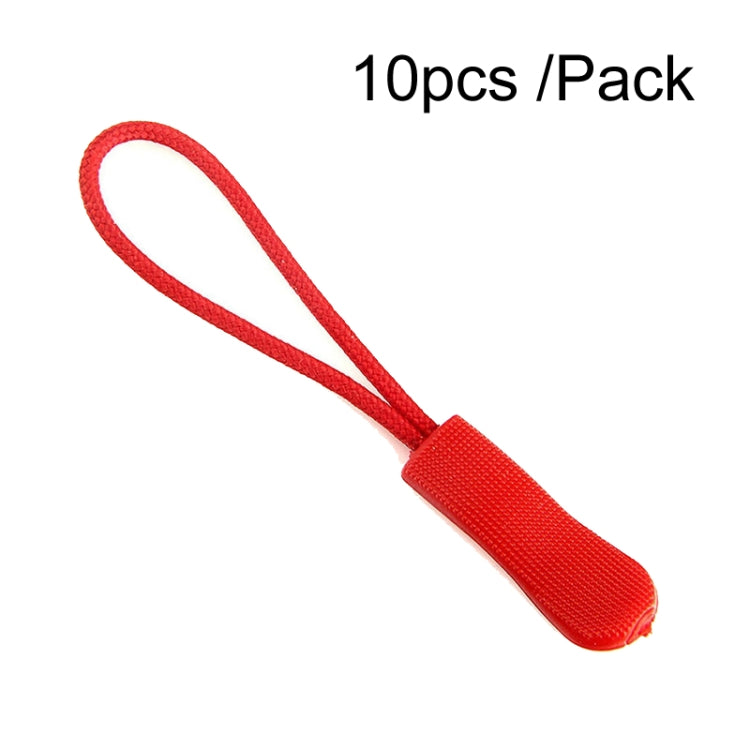 10pcs /Pack TPU Plastic Slider Zipper Cord Caterpillar Puller