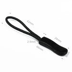 10pcs /Pack TPU Plastic Slider Zipper Cord Caterpillar Puller