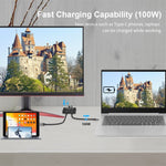 สวิตช์สองทาง 8K30 Type-C / USB-C ความเร็ว 10Gbps ตัวแยกสัญญาณ HD, KC-C201, C201 เครื่องเดียว