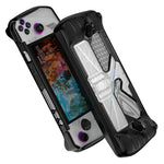 สำหรับเคสป้องกัน PC+TPU พร้อมขาตั้งเกมคอนโซล ASUS Rog Ally, PC+TPU สีดำ+ใส