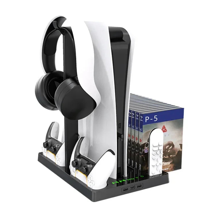 iplay สำหรับฐานพัดลมระบายความร้อนจอยจับเกม PS5 พร้อมที่วางแผ่นดิสก์, HBP-271