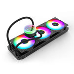 EVESKY พัดลมระบายความร้อน CPU แบบน้ำ RGB พร้อมฮีทซิงค์และเรเดียเตอร์ในตัว ขนาด 120 มม. สีสันสดใส, 120 มม. RGB, 240 มม., 360 มม.
