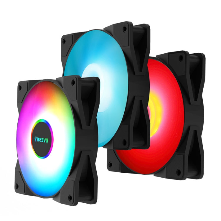 EVESKY พัดลมระบายความร้อน CPU แบบน้ำ RGB พร้อมฮีทซิงค์และเรเดียเตอร์ในตัว ขนาด 120 มม. สีสันสดใส, 120 มม. RGB, 240 มม., 360 มม.
