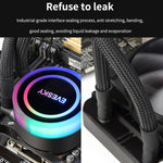 EVESKY พัดลมระบายความร้อน CPU แบบน้ำ RGB พร้อมฮีทซิงค์และเรเดียเตอร์ในตัว ขนาด 120 มม. สีสันสดใส, 120 มม. RGB, 240 มม., 360 มม.