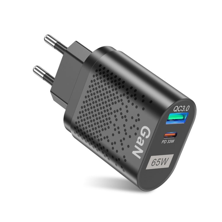 ที่ชาร์จโทรศัพท์มือถือ 65W GaN ชาร์จเร็ว PD อะแดปเตอร์คอมพิวเตอร์ ปลั๊ก EU สีดำ, ปลั๊ก UK สีดำ, ปลั๊ก US สีดำ, ปลั๊ก AU สีดำ, ปลั๊ก KR สีดำ, ปลั๊ก EU สีขาว, ปลั๊ก UK สีขาว, ปลั๊ก US สีขาว, ปลั๊ก AU สีขาว, ปลั๊ก KR สีขาว