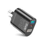 65W GaN Mobile Phone Charger PD Fast Charge Computer Adapter, Black EU Plug, Black UK Plug, Black US Plug, Black AU Plug, Black KR Plug, White EU Plug, White UK Plug, White US Plug, White AU Plug, White KR Plug