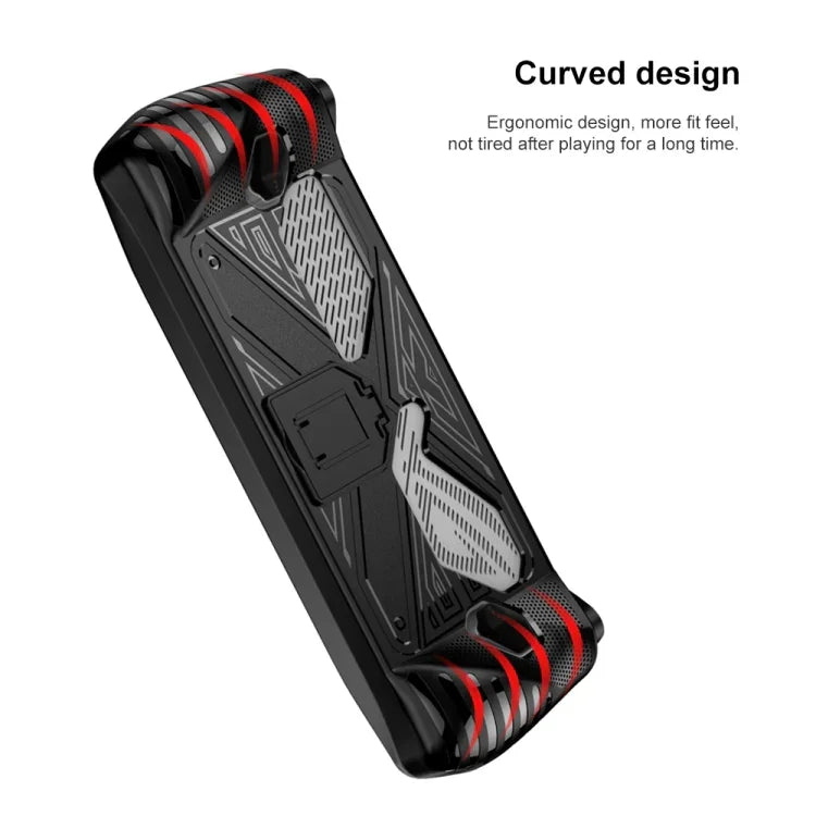 สำหรับเคสซอฟต์ TPU พร้อมขาตั้งเกมคอนโซล Asus ROG Ally, TPU สีดำ, TPU สีขาว