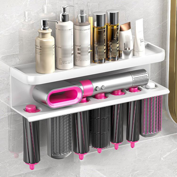 ชั้นวางติดผนังสำหรับ Dyson Airwrap, แบบ A สีดำทอง, แบบ B สีดำทอง, แบบ A สีดำ, แบบ B สีดำ, แบบ C พับลง, แบบ C พับขึ้น