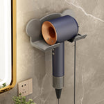 ที่วางเครื่องเป่าผม Dyson ติดผนัง ชั้นวางในห้องน้ำ สีขาวเรียบง่าย สีดำเรียบง่าย สีเทาเรียบง่าย สีขาวอัพเกรด สีดำอัพเกรด สีเทาอัพเกรด