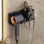 ที่วางเครื่องเป่าผม Dyson ติดผนัง ชั้นวางในห้องน้ำ สีขาวเรียบง่าย สีดำเรียบง่าย สีเทาเรียบง่าย สีขาวอัพเกรด สีดำอัพเกรด สีเทาอัพเกรด