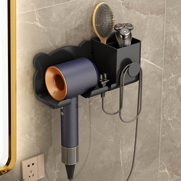 ที่วางเครื่องเป่าผม Dyson ติดผนัง ชั้นวางในห้องน้ำ สีขาวเรียบง่าย สีดำเรียบง่าย สีเทาเรียบง่าย สีขาวอัพเกรด สีดำอัพเกรด สีเทาอัพเกรด