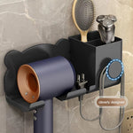 ที่วางเครื่องเป่าผม Dyson ติดผนัง ชั้นวางในห้องน้ำ สีขาวเรียบง่าย สีดำเรียบง่าย สีเทาเรียบง่าย สีขาวอัพเกรด สีดำอัพเกรด สีเทาอัพเกรด
