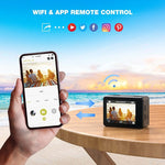 กล้องกีฬากันน้ำกลางแจ้ง WIFI สีหน้าจอคู่ HD 4K รุ่น Q60AR