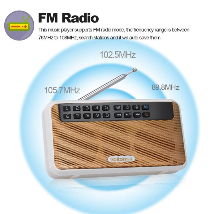 Rolton E500 ลำโพงบลูทูธ 2.1 ช่อง พร้อมไมโครโฟนในตัว รองรับวิทยุ FM