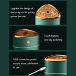 เครื่องเพิ่มความชื้นฟอกอากาศไอออนเงินแบบเสียบ USB เงียบ ไฟกลางคืนในบ้าน สีขาวชุบ สีเขียวชุบ สีขาว สีเขียว รูปเป็ด