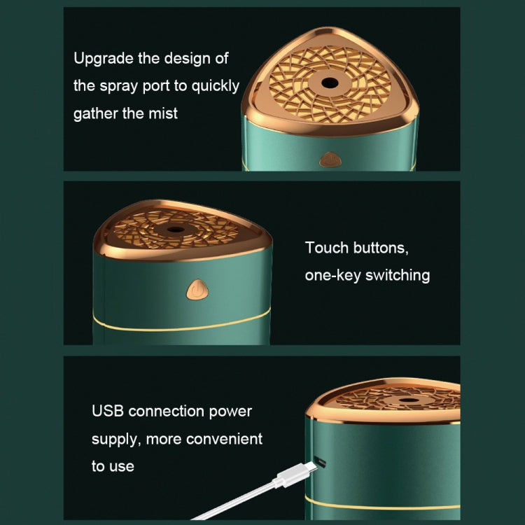 เครื่องเพิ่มความชื้นฟอกอากาศไอออนเงินแบบเสียบ USB เงียบ ไฟกลางคืนในบ้าน สีขาวชุบ สีเขียวชุบ สีขาว สีเขียว รูปเป็ด