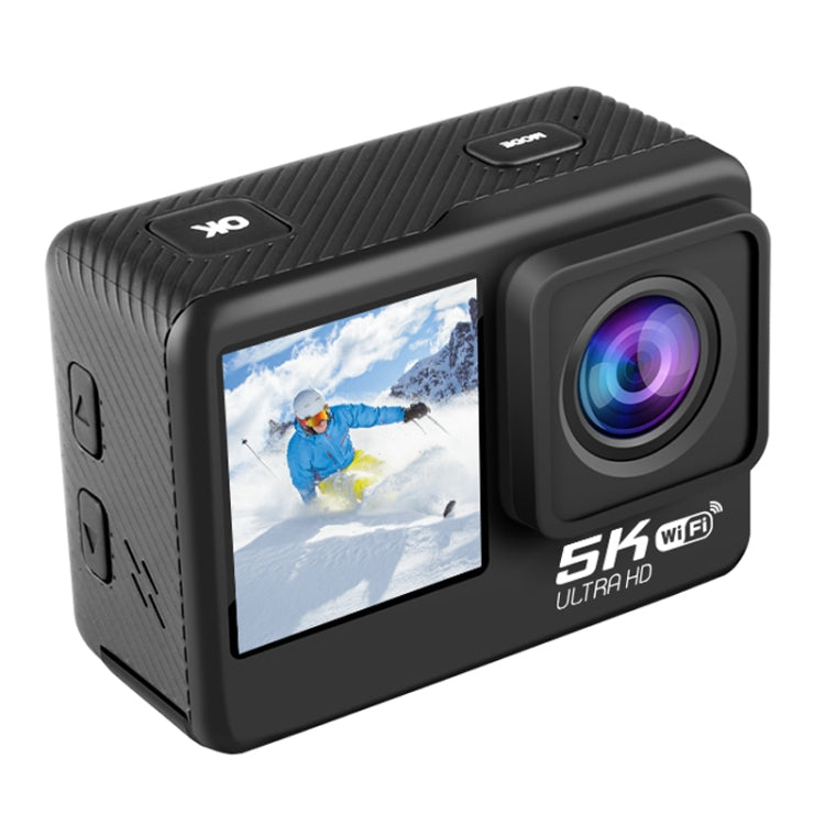 กล้องกีฬากันน้ำ IP68 หน้าจอคู่สัมผัสระยะไกล WIFI HD 5K/30FPS ป้องกันสั่น พร้อมการ์ด 64G หรือ 128G