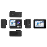 กล้องกีฬากันน้ำ IP68 หน้าจอคู่สัมผัสระยะไกล WIFI HD 5K/30FPS ป้องกันสั่น พร้อมการ์ด 64G หรือ 128G