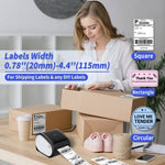 เครื่องพิมพ์ฉลากความร้อนไร้สาย Phomemo D520-BT สำหรับพิมพ์ฉลากจัดส่ง บลูทูธ สำหรับบาร์โค้ดและที่อยู่, US, EU
