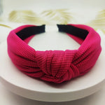 ผ้าคาดผมกว้าง 5 ซม. สีพื้นแบบกด