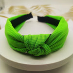 ผ้าคาดผมกว้าง 5 ซม. สีพื้นแบบกด