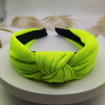 ผ้าคาดผมกว้าง 5 ซม. สีพื้นแบบกด