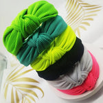 ผ้าคาดผมกว้าง 5 ซม. สีพื้นแบบกด