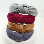 ผ้าคาดผมกว้าง 5 ซม. สีพื้นแบบกด