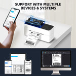 เครื่องพิมพ์ฉลากที่อยู่ Phomemo PM241-BT บลูทูธ เครื่องพิมพ์ฉลากความร้อนสำหรับจัดส่ง, US, EU