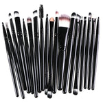 20pcs/set Wooden Handle Makeup Brush Set Beauty Tool Brushes, Coffee, Gold+Black, Black+White, Full Black, Black+Coffee, Brown+White, Gold+Pink, Brown+Green, Brown+Pink, Brown+Black, Gold+White, Gold+Green, Black+Green, Black+Pink, Brown+Purple        ...