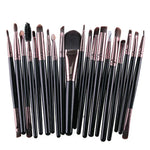 20pcs/set Wooden Handle Makeup Brush Set Beauty Tool Brushes, Coffee, Gold+Black, Black+White, Full Black, Black+Coffee, Brown+White, Gold+Pink, Brown+Green, Brown+Pink, Brown+Black, Gold+White, Gold+Green, Black+Green, Black+Pink, Brown+Purple        ...