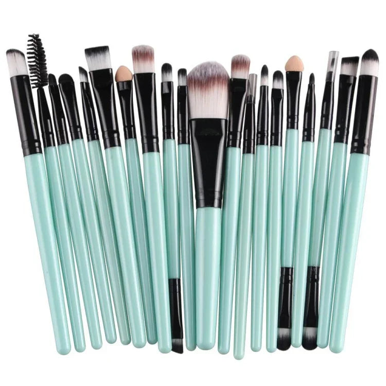 20pcs/set Wooden Handle Makeup Brush Set Beauty Tool Brushes, Coffee, Gold+Black, Black+White, Full Black, Black+Coffee, Brown+White, Gold+Pink, Brown+Green, Brown+Pink, Brown+Black, Gold+White, Gold+Green, Black+Green, Black+Pink, Brown+Purple        ...