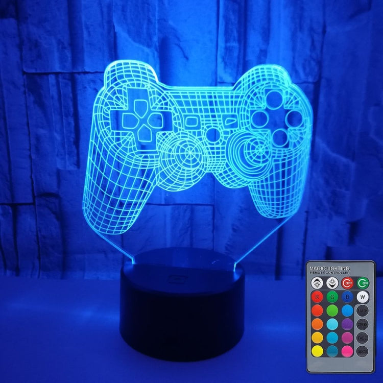 จอยเกม 3D พร้อมไฟ LED สีสันสามมิติ ฐานสัมผัสสีดำ, ฐานสัมผัสลายแตก, ฐานสัมผัสสีดำ+รีโมท, ฐานสัมผัสลายแตก+รีโมท